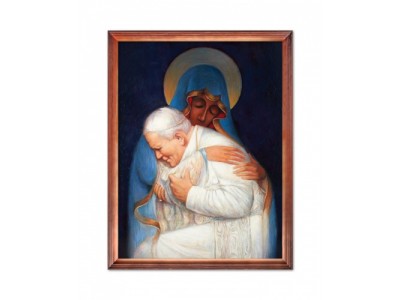 6163 Obraz Religijny Matka Boża i Jan Paweł II