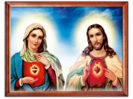 6163 Obraz Religijny Serce Maryii Serce Jezusa